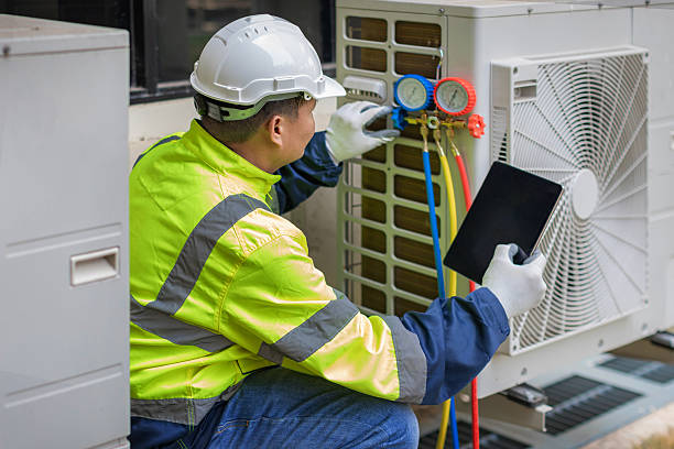 Professional Hvac Maintenance technician working in Somerset, MA